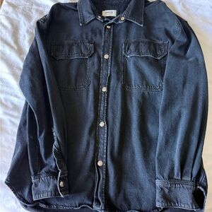 Agolde Black Denim Jacket
